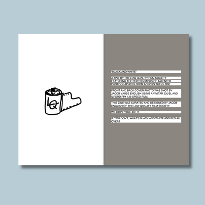 "BLACK AND WHITE" Zine - March /// 003